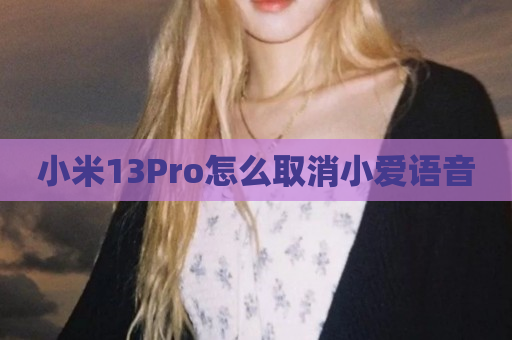 小米13Pro怎么取消小爱语音