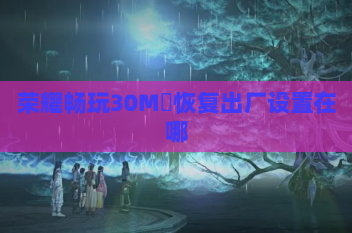 荣耀畅玩30M​恢复出厂设置在哪