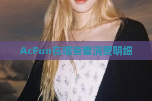 AcFun在哪查看消费明细