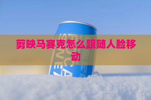 剪映马赛克怎么跟随人脸移动