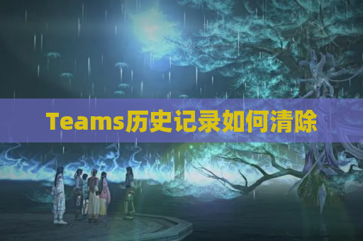 Teams历史记录如何清除