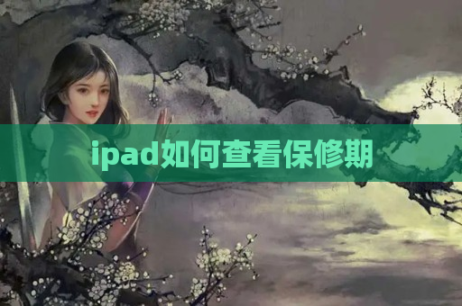 ipad如何查看保修期