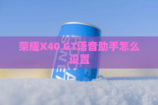 荣耀X40 GT语音助手怎么设置