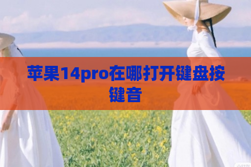 苹果14pro在哪打开键盘按键音