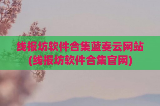 线报坊软件合集蓝奏云网站(线报坊软件合集官网)