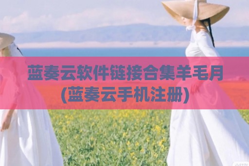 蓝奏云软件链接合集羊毛月(蓝奏云手机注册)