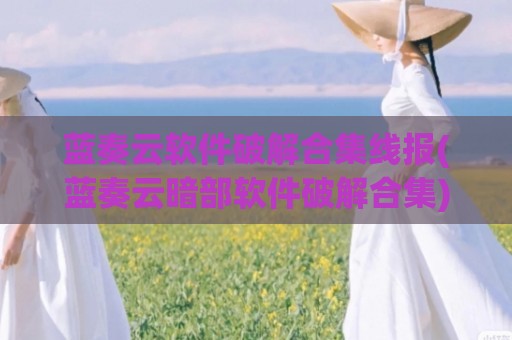 蓝奏云软件破解合集线报(蓝奏云暗部软件破解合集)